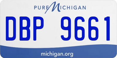 MI license plate DBP9661