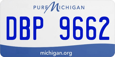 MI license plate DBP9662