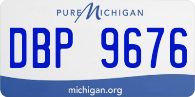 MI license plate DBP9676