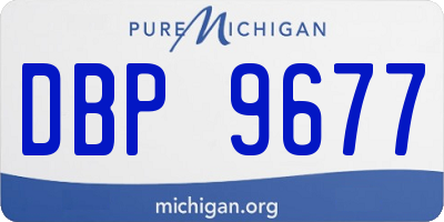 MI license plate DBP9677