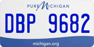 MI license plate DBP9682