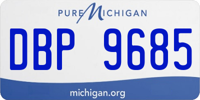 MI license plate DBP9685