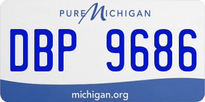 MI license plate DBP9686