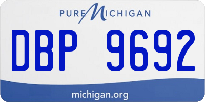 MI license plate DBP9692