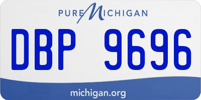 MI license plate DBP9696