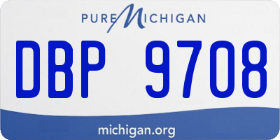 MI license plate DBP9708