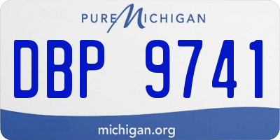 MI license plate DBP9741