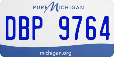MI license plate DBP9764