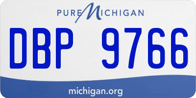 MI license plate DBP9766