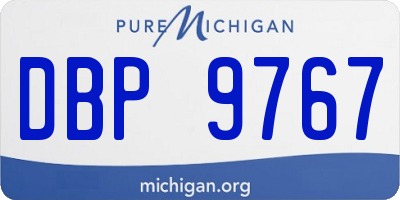 MI license plate DBP9767