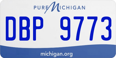 MI license plate DBP9773