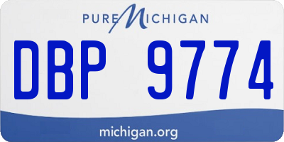 MI license plate DBP9774