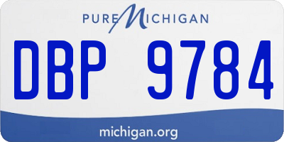 MI license plate DBP9784