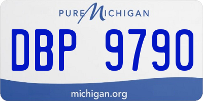 MI license plate DBP9790