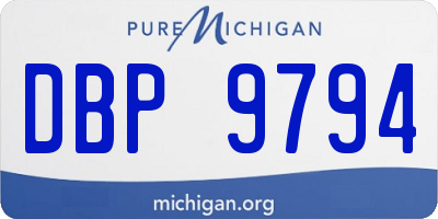 MI license plate DBP9794