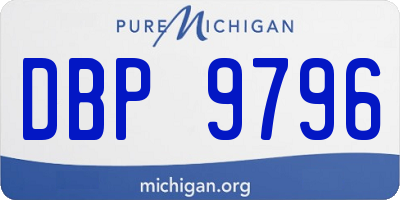 MI license plate DBP9796