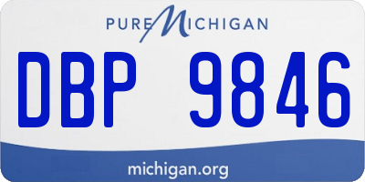 MI license plate DBP9846