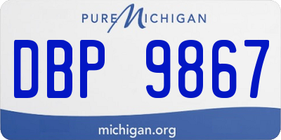 MI license plate DBP9867