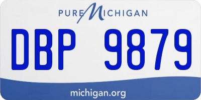 MI license plate DBP9879