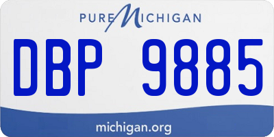 MI license plate DBP9885