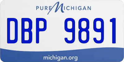 MI license plate DBP9891