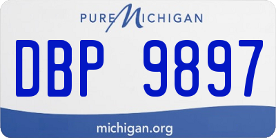 MI license plate DBP9897