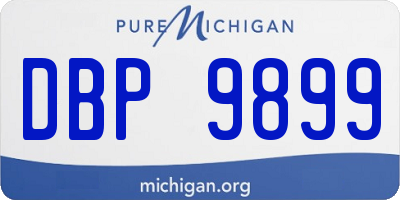 MI license plate DBP9899