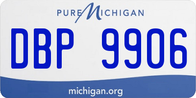 MI license plate DBP9906