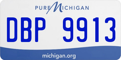 MI license plate DBP9913