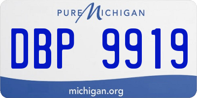 MI license plate DBP9919