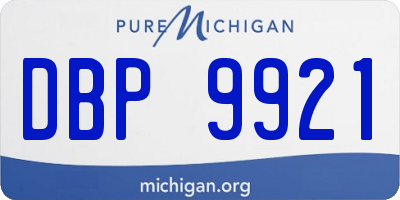 MI license plate DBP9921