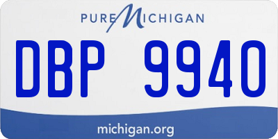 MI license plate DBP9940