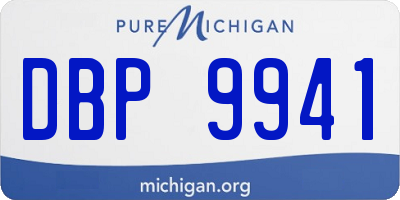 MI license plate DBP9941