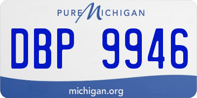 MI license plate DBP9946
