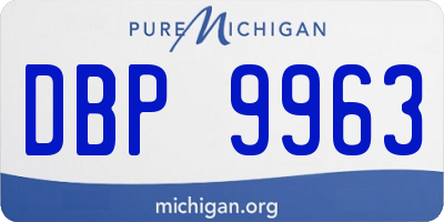 MI license plate DBP9963