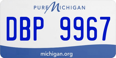 MI license plate DBP9967