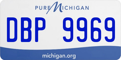MI license plate DBP9969