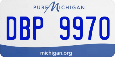 MI license plate DBP9970