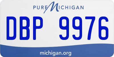 MI license plate DBP9976