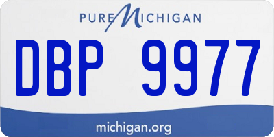 MI license plate DBP9977