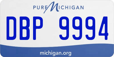 MI license plate DBP9994