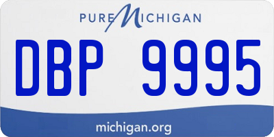 MI license plate DBP9995