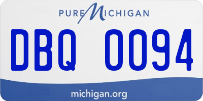 MI license plate DBQ0094