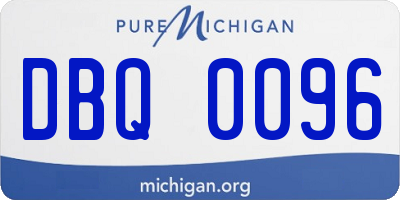 MI license plate DBQ0096