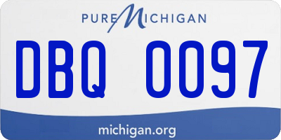 MI license plate DBQ0097