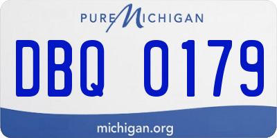 MI license plate DBQ0179