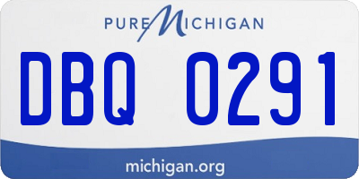MI license plate DBQ0291