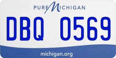 MI license plate DBQ0569