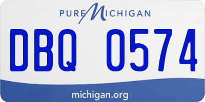 MI license plate DBQ0574