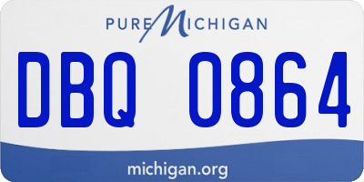MI license plate DBQ0864